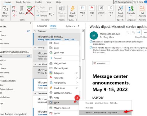 how to enable online archive in office 365|Archive in Outlook for Windows .